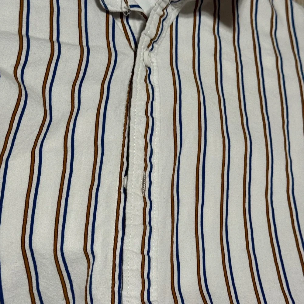 Cactus Boys‎ Striped Shirt Short Sleeve Button Up Casual Top Size 9/10